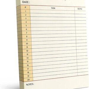 300 Sheets Daily to Do List Notepad Notebook Library Card to Do Planner Checklis